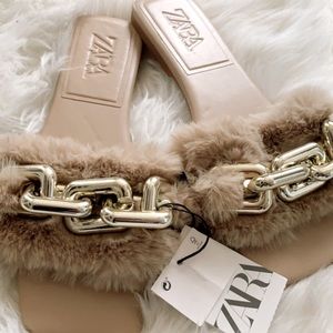 ZARA (TAN) SLIPPERS